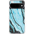 Aqua Blue Marble Ink Google Pixel 10 Clear Case